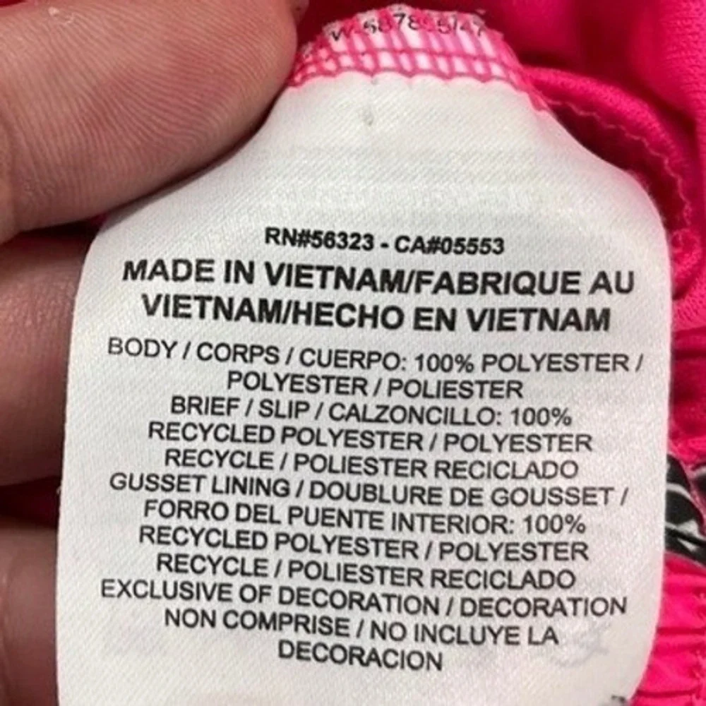 Nike Dri Fit Tempo Running Shorts Pink Black White Pattern Trim XS‎ Womens